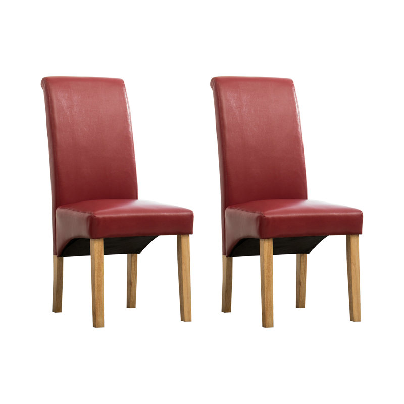 Collman 46.5cm H Upholstered Side Chair, Red