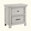 Table de chevet classique à finition claire de 2 tiroirs en bois pour chambre à coucher 1 pièce