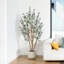 Faux olivier Adcock avec pot ovale blanc-725447100
