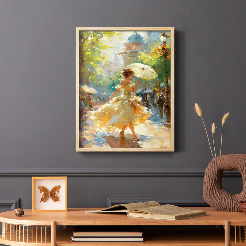 WOMEN Series CMXVI - reproduction encadrée de qualité supérieure - prête à être accrochée - aucun clou requis, Naturel