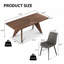 Ensemble de salle à manger Modern Kitchen, table de salle à manger extensible avec chaises rembourrées-719809778