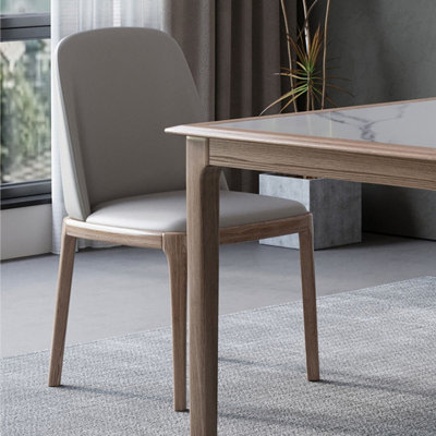 Rock plate dining table and chair combination