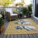 Machine Washable Indoor/Outdoor Christmas Snowman Xhevrie Gold Rug