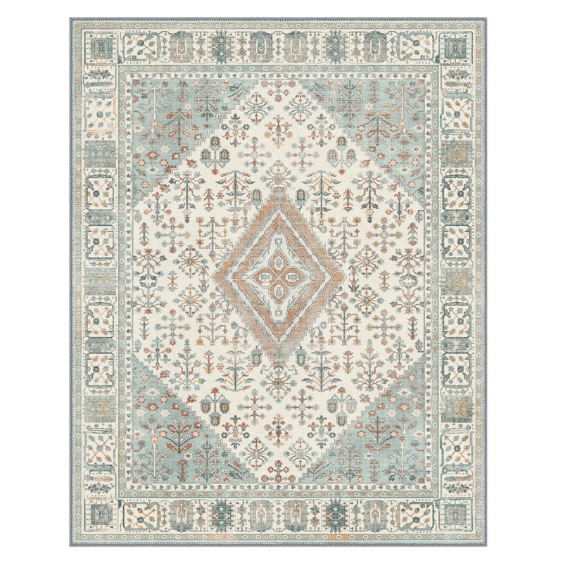 Oriental Machine Printed Indoor / Outdoor Area Rug, Rectangle 200 x 290cm