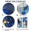 Bleu et or luxueux abstrait fluide Art VI - décoration murale bleue 2 panneaux-1198899194-1198899193-1198899192