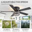 52'' Iris 5 - Blade Standard Ceiling Fan with Remote Control and Light Kit Included-1307974968