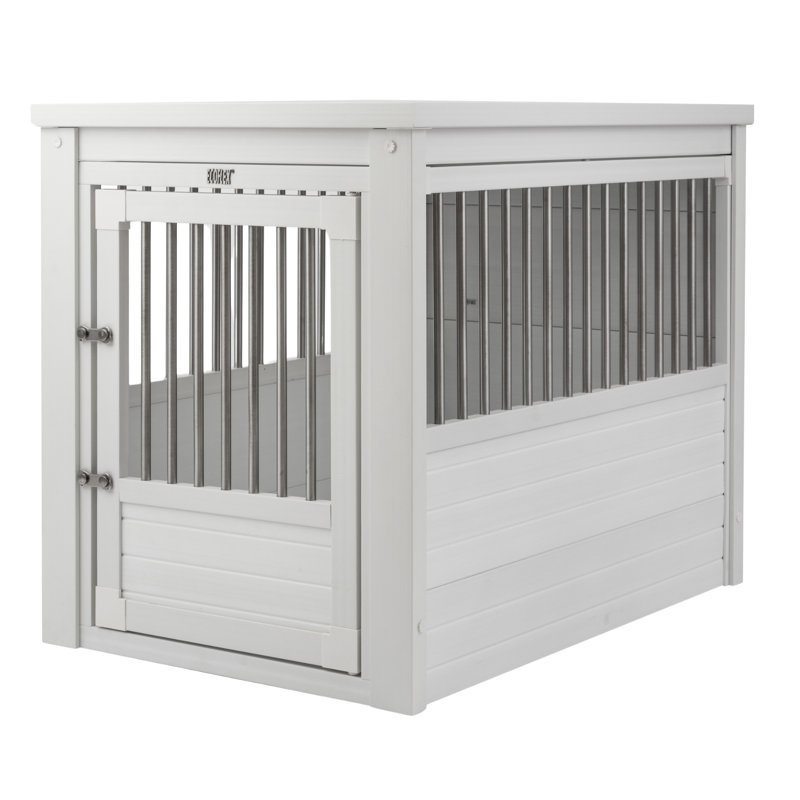 Caisse pour chien Southwood ECOFLEX, Blanc antique, Grand (H 28 po x l 24 po x P 35,4 po)