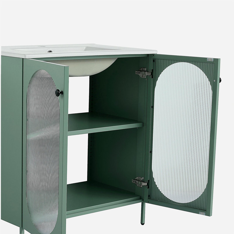 30 Inch Freestanding Bathroom Vanity With Ceramic SInk