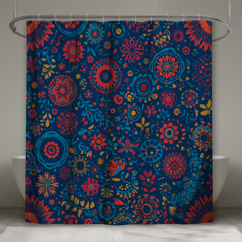 Rideaux de douche Floral, 70in W x 84in H