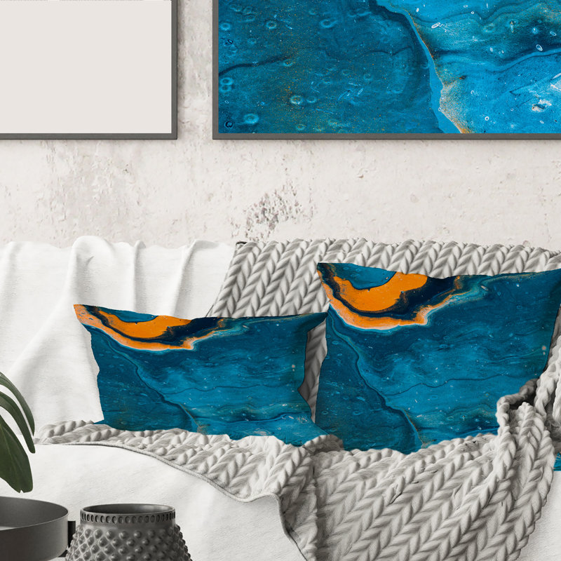 Abstract Throw Pillow