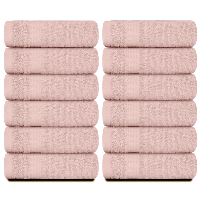 Essuie-mains 100% coton Aldene, Rose