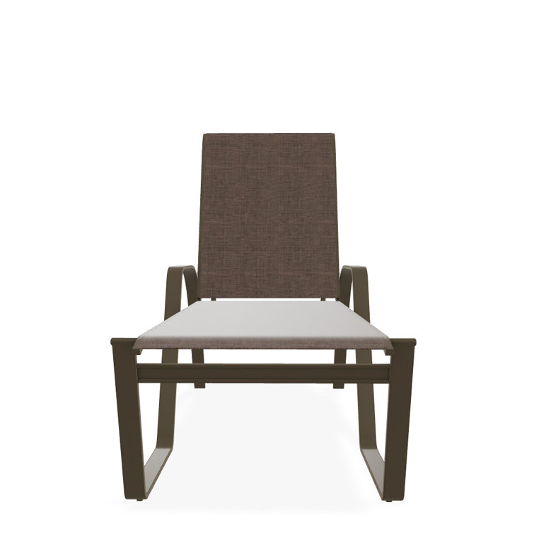 Holna Outdoor Rust-Resistant Metal Chaise Lounge