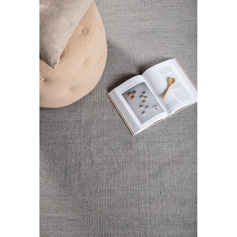 Mcdaniel Solid Colour Wool Hand Woven Area Rug, Rectangle 200 x 300cm