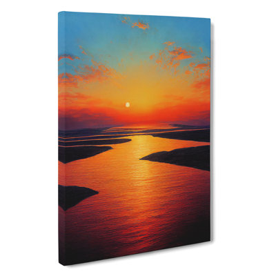 An Evocative Sunset - Wrapped Canvas
