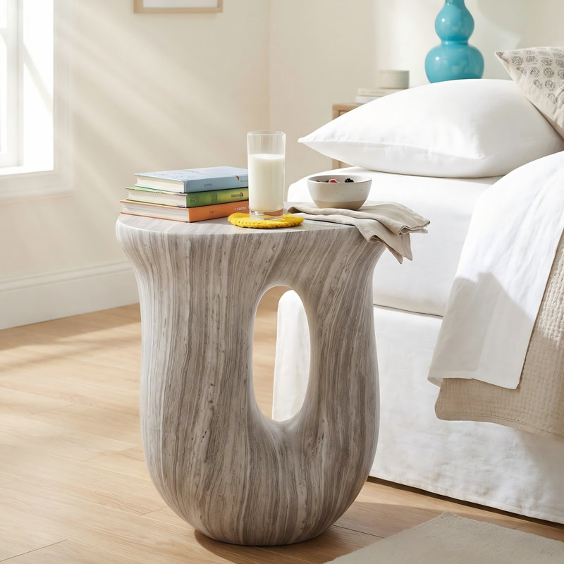 Table d'appoint Daisy, Marbre gris