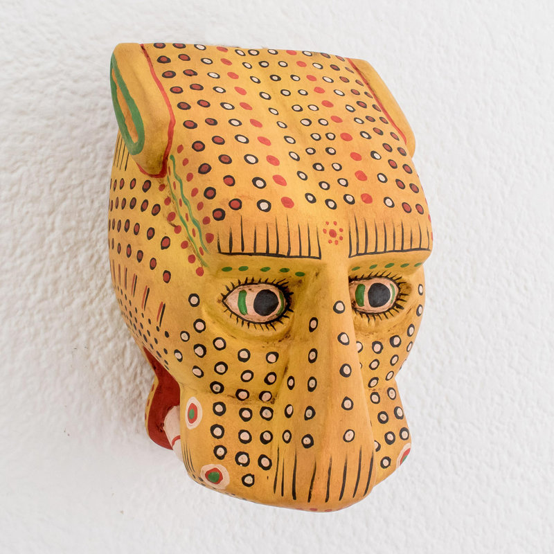Handmade Maya Jaguar Wood Sculpture