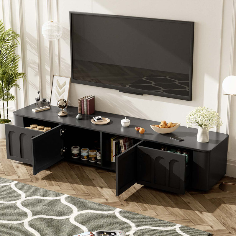 70.9'' Modern Console Table, Black