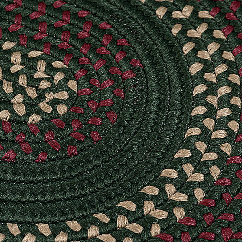 Tapis réversible intérieur / extérieur Omaha - vert forêt, Tapis de couloir 2 pi x 12 pi