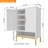 40'' Tall  2-Doors Shoes Cabinet