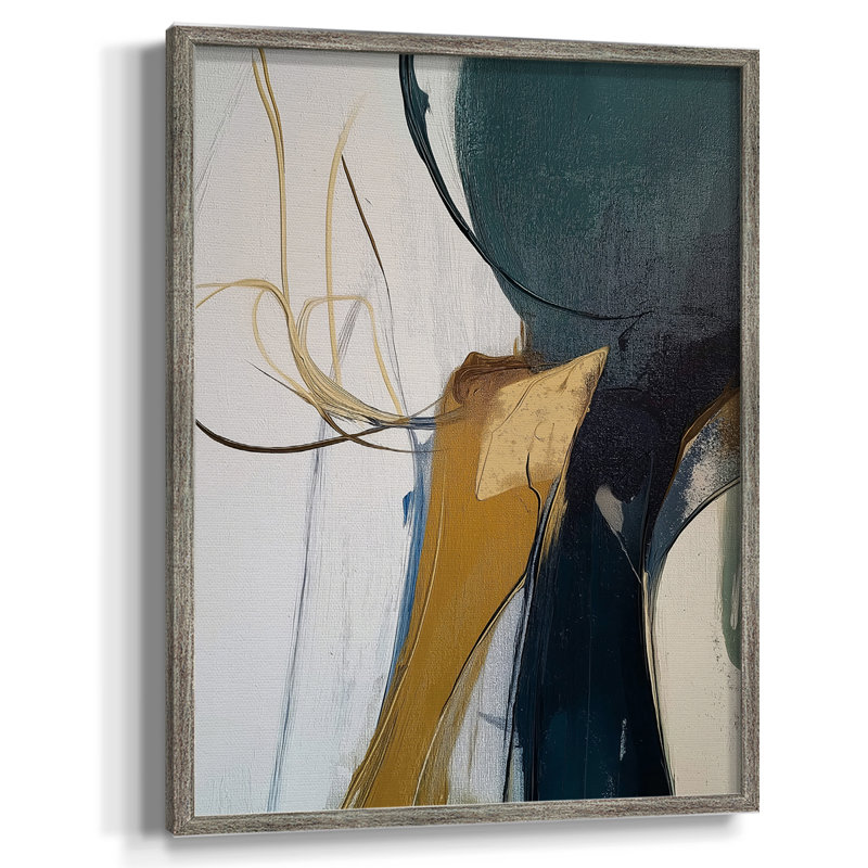 Série ABSTRACT DCxxxvii, reproduction encadrée - bois massif, H 30 po x l 24 po