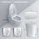 YULIKA 1.3 Gallons GPF Elongated Comfort Height Floor Mounted Bidet Toilet (Seat Included)