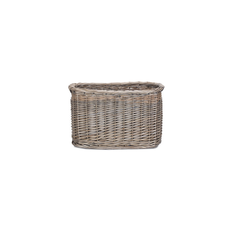 Wicker Toilet Bathroom Organiser Basket