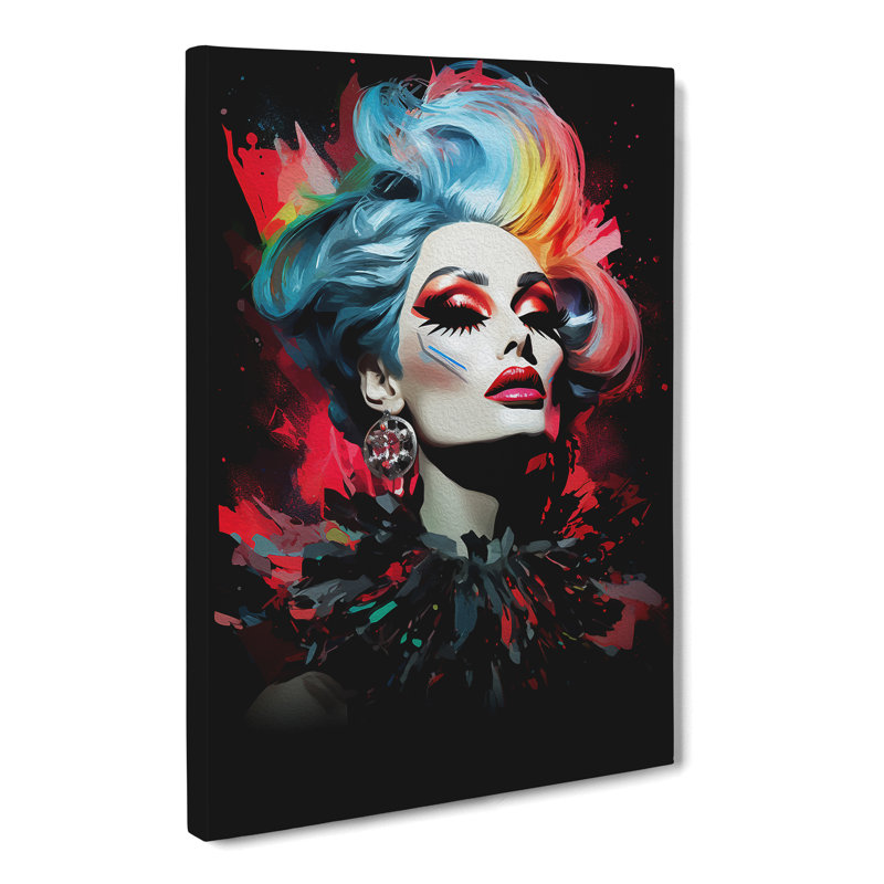 Drag Queen Digital - Print on Canvas, 50cm H x 35cm W x 3cm D