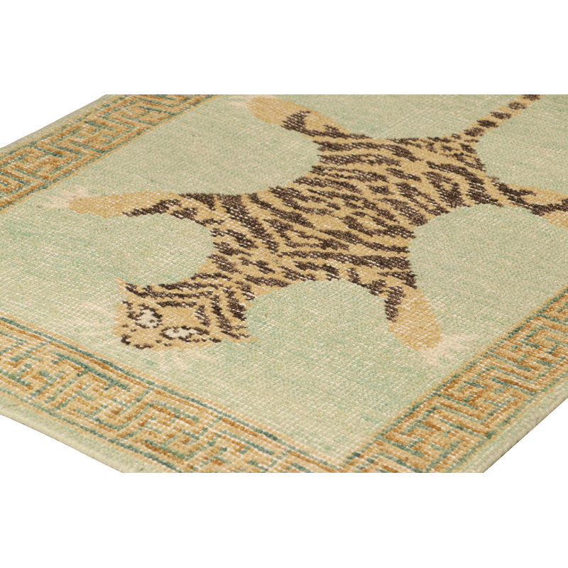Distressed Homage Animal Print Area Rug, Rectangle 10' x 14'