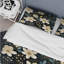 Mystic Beige and Teal Splendor Gardens - Ensemble de housse de couette floral - Microfibre de polyester-1443203828