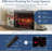 Country Living - Dixson Fireplace Mantel Package, 28” Fireplace Insert, Stone Brick Mantel Surround, Alexa/WiFi Enabled