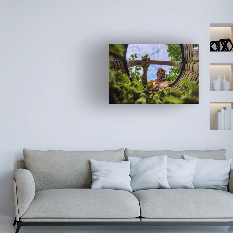 Art sur toile noisette de Suleyman, H 16 po x l 24 po
