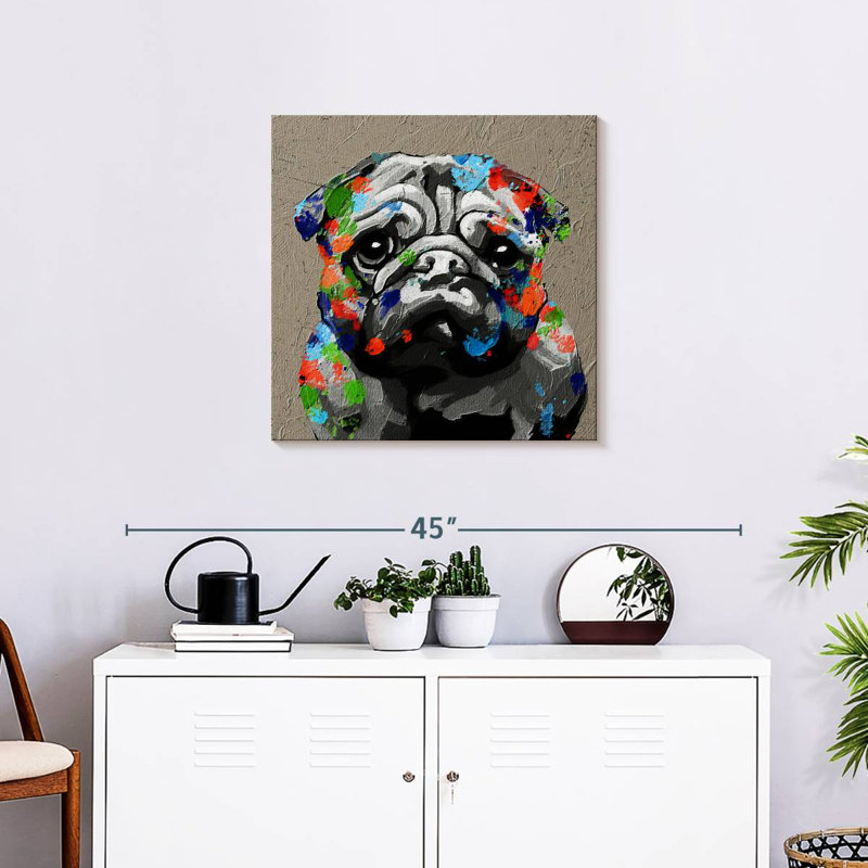 Crowle Dog Portrait, H 24 po x l 24 po