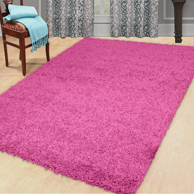 Kailum Solid Colour Shag Area Rug