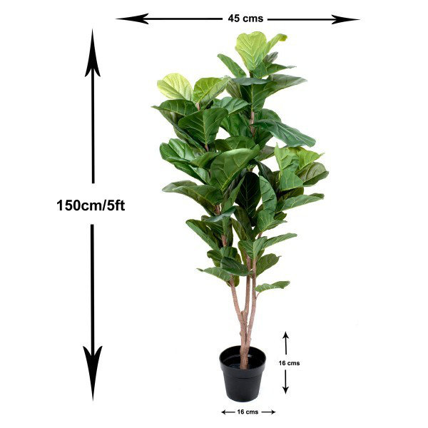 Artificial Real Touch Fiddleleaf Tree x 54 leaves