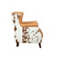 Chaise d'appoint rembourrée Chevez Paris, caramel
