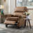  34.6'' Wide Classic and Overstuffed Soft PushBack Recliner-1116041317