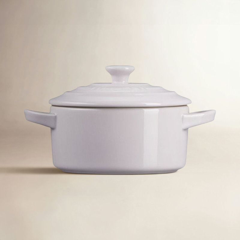 Le Creuset Stonware Mini Round Cocotte, Shallot