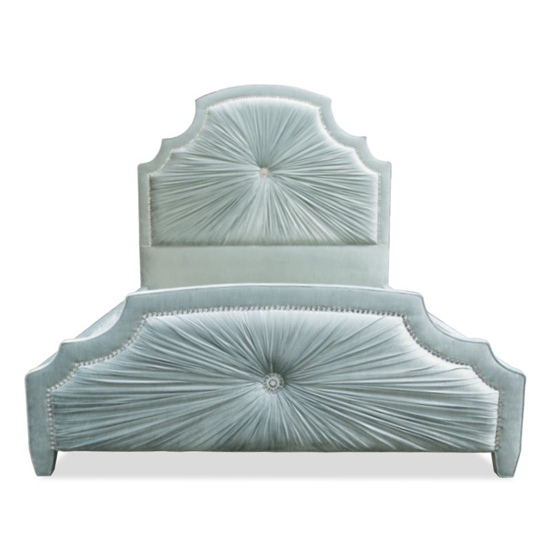 Dezi Upholstered Bed, California King, Teal