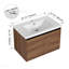 Ensemble de meuble-lavabo 30 po avec lavabo en résine Levistar Brown, 2 portes-1656338287