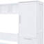 Lit Space avec choix de garde-robe - tiroirs de rangement blancs