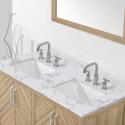 48'' Double Bathroom Vanity Top with Sink