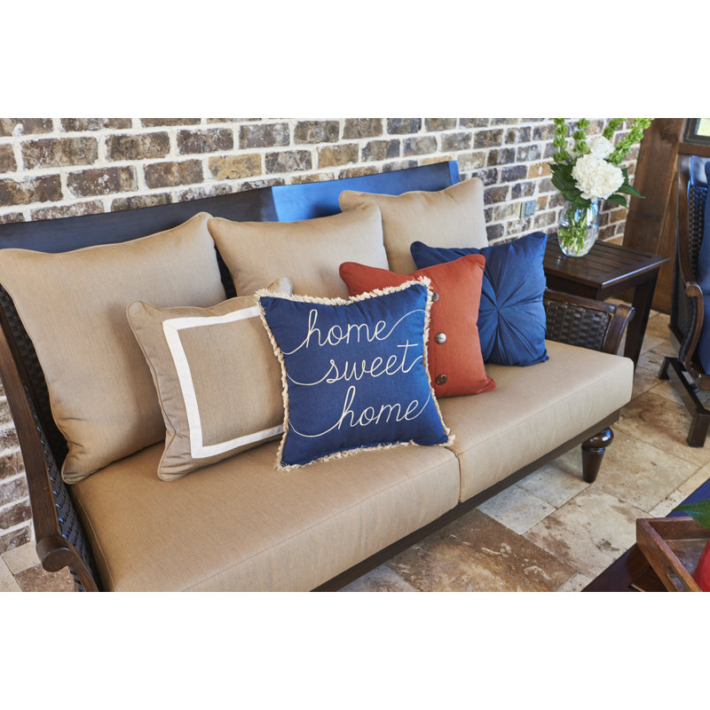 Somerby Outdoor 3 - Seat Patio Sofa, Canvas Brick Sunbrella® Canvas