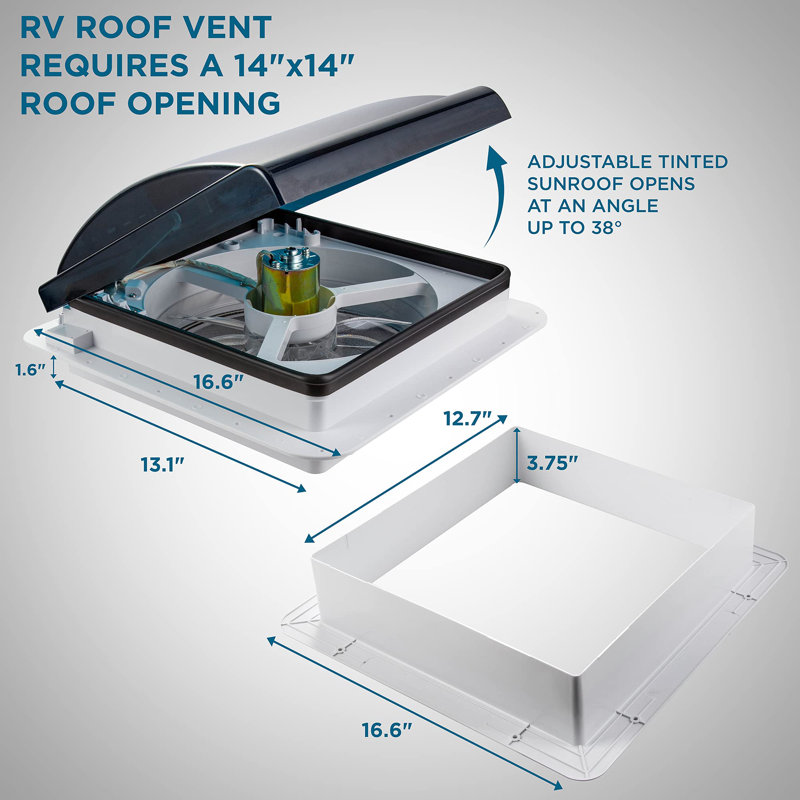 Ventilateur de voiture 3,75 po Hike Crew, Fumée