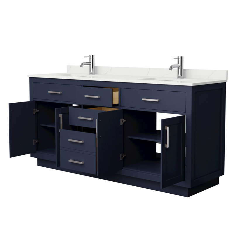 Beckett TK 72'' W Vanity, Single, Brushed Nickel