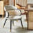 Black + White Solid back side Chair(Set of 2)
