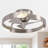 21" Flush Mount Caged Ceiling Fan With Dimmable 3CCT LED Lights And Remote Control