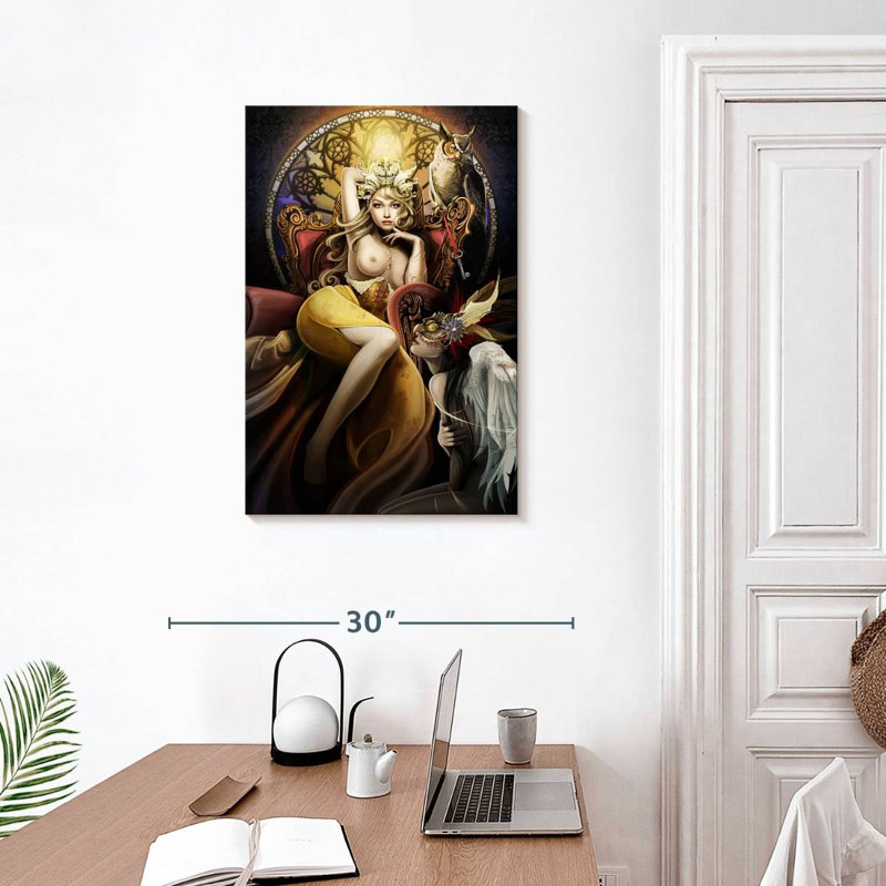 Fettered Queen Topless, 30" H x 20" W