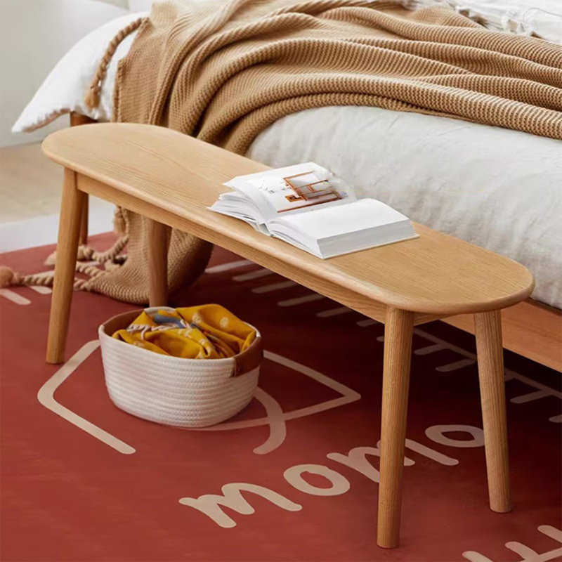 Jervin Solid Wood Bench, 16.14" H x 39.37" W x 11.81" D, APOR4471
