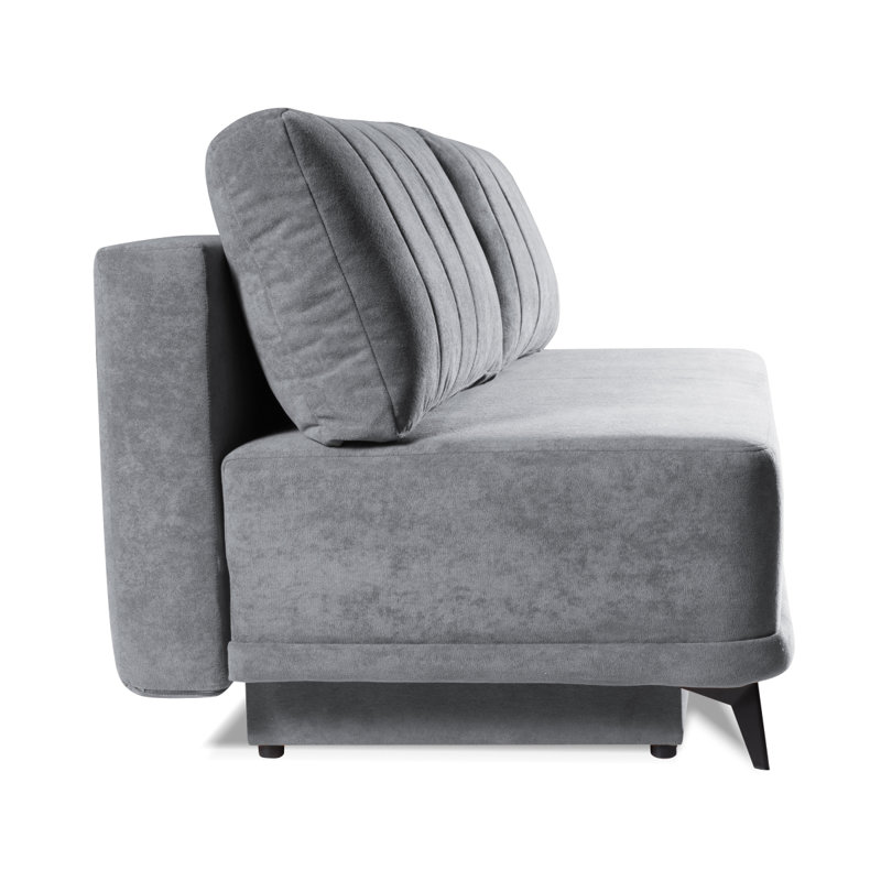 3 Seater Velvet Sofa Bed, Grey