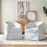 Fauteuil demi-tonneau pivotant Amadou